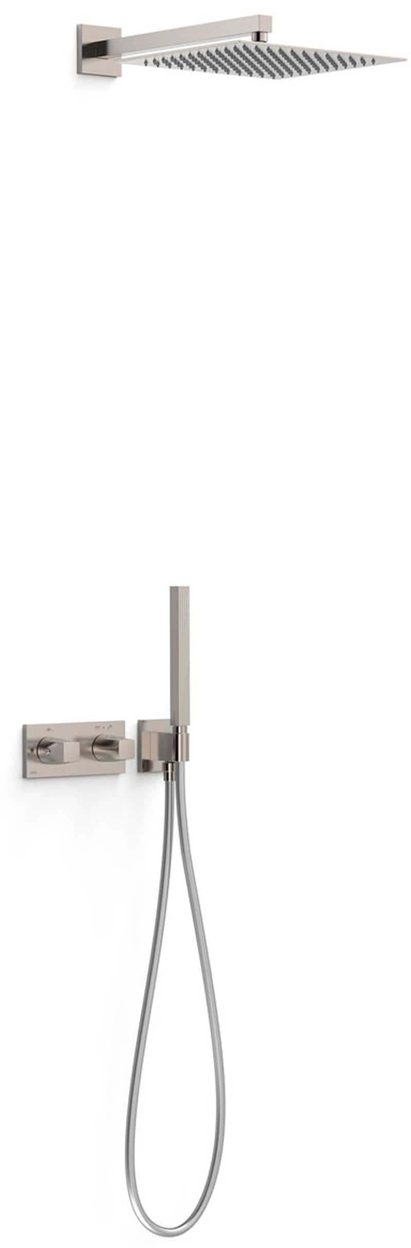 Tres B-System set de duș ascuns cu termostat cu duș de ploaie || 30725204AC