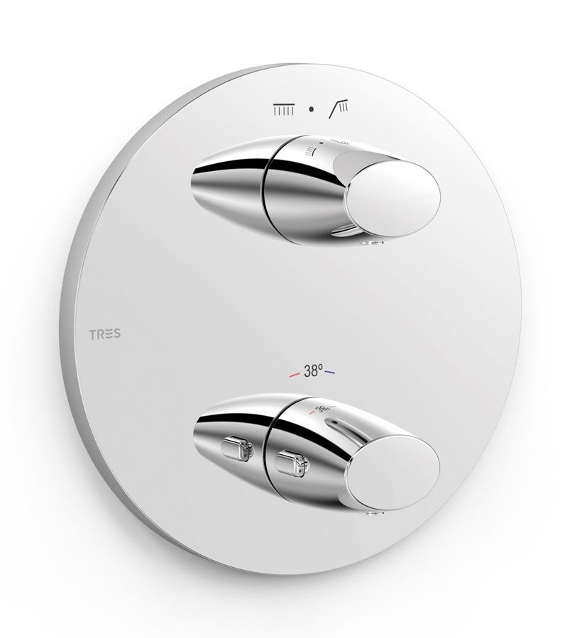 Tres Therm-Box baterie cadă-duș ascuns cu termostat crom 28125001