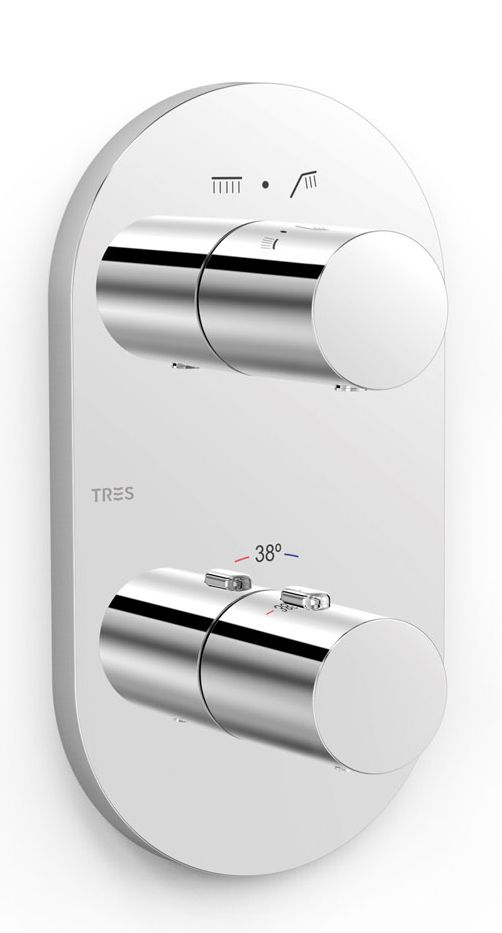 Tres Therm-Box baterie cadă-duș ascuns cu termostat crom 21525001