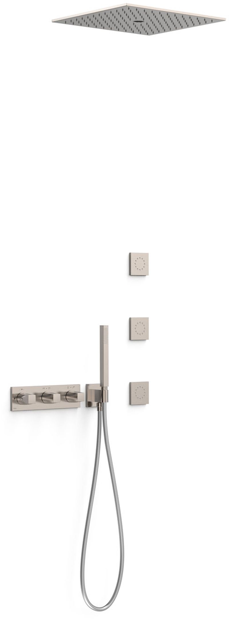 Tres B-System set de duș ascuns cu termostat cu duș de ploaie || 30725406AC