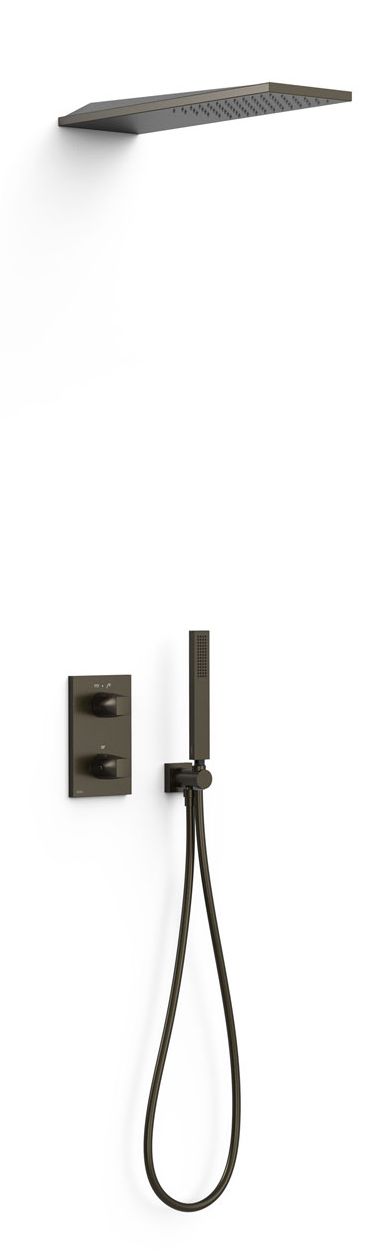 Tres Therm-Box set de duș ascuns cu termostat cu duș de ploaie || 21125005KMB