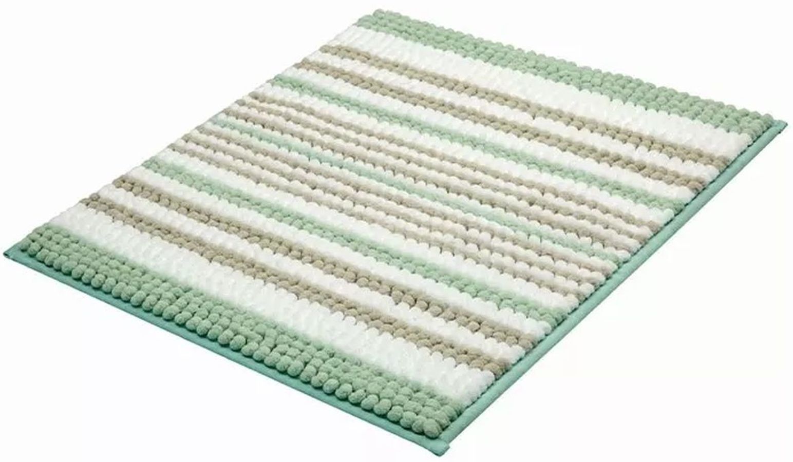 Kleine Wolke Bola covor de baie 65x55 cm dreptunghiular alb-gri-verde 9143685539