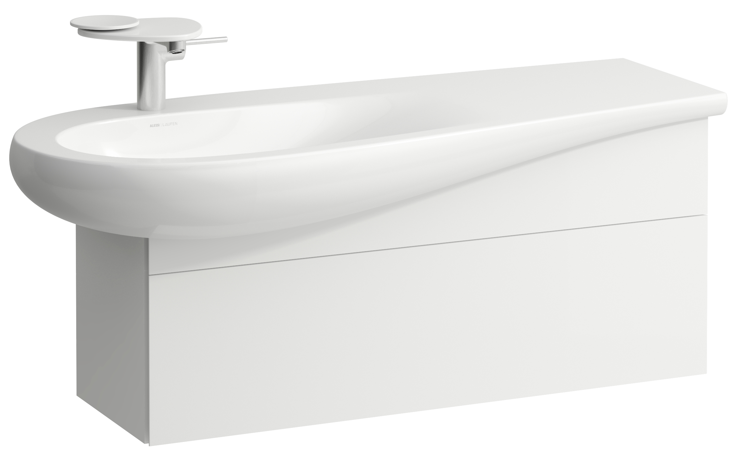 Laufen Il Bagno Alessi dulap 99.5x32x34 cm sub chiuveta pe perete alb H4304210972601