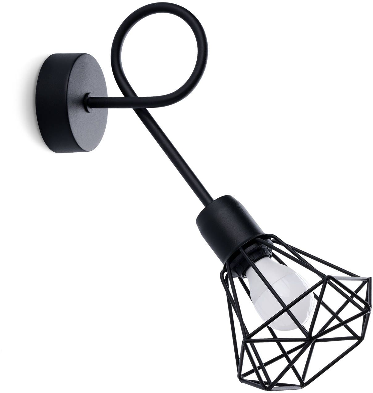 Sollux Lighting Artemis lampă de perete 1x12 W negru SL.1108