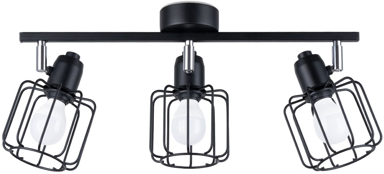 Sollux Lighting Beluci lampă de tavan 3x40 W negru SL.1116