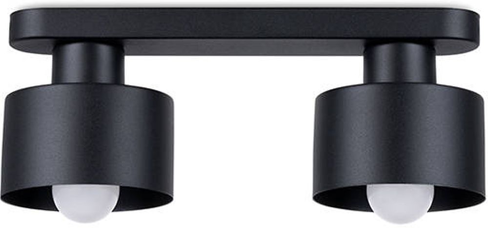 Sollux Lighting Savara lampă de tavan 2x60 W negru SL.1130
