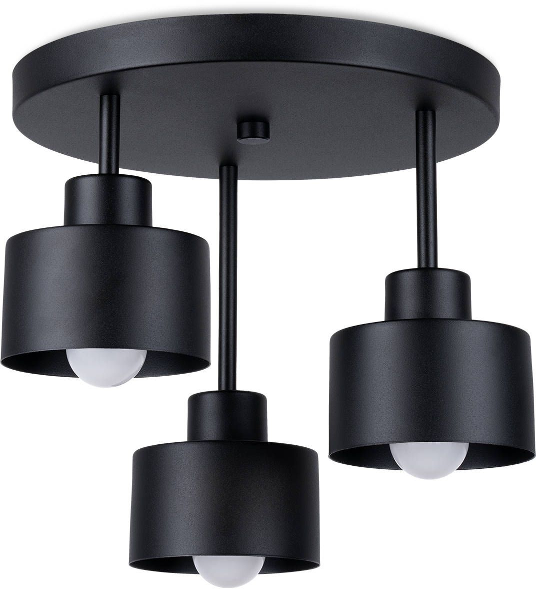 Sollux Lighting Savara lampă de tavan 3x60 W negru SL.1131