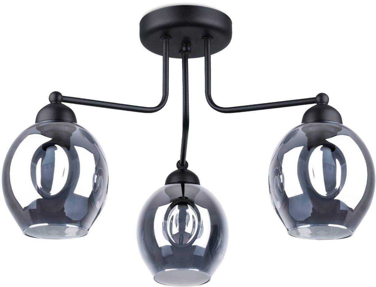 Sollux Lighting Fillan lampă de tavan 3x60 W negru SL.1144