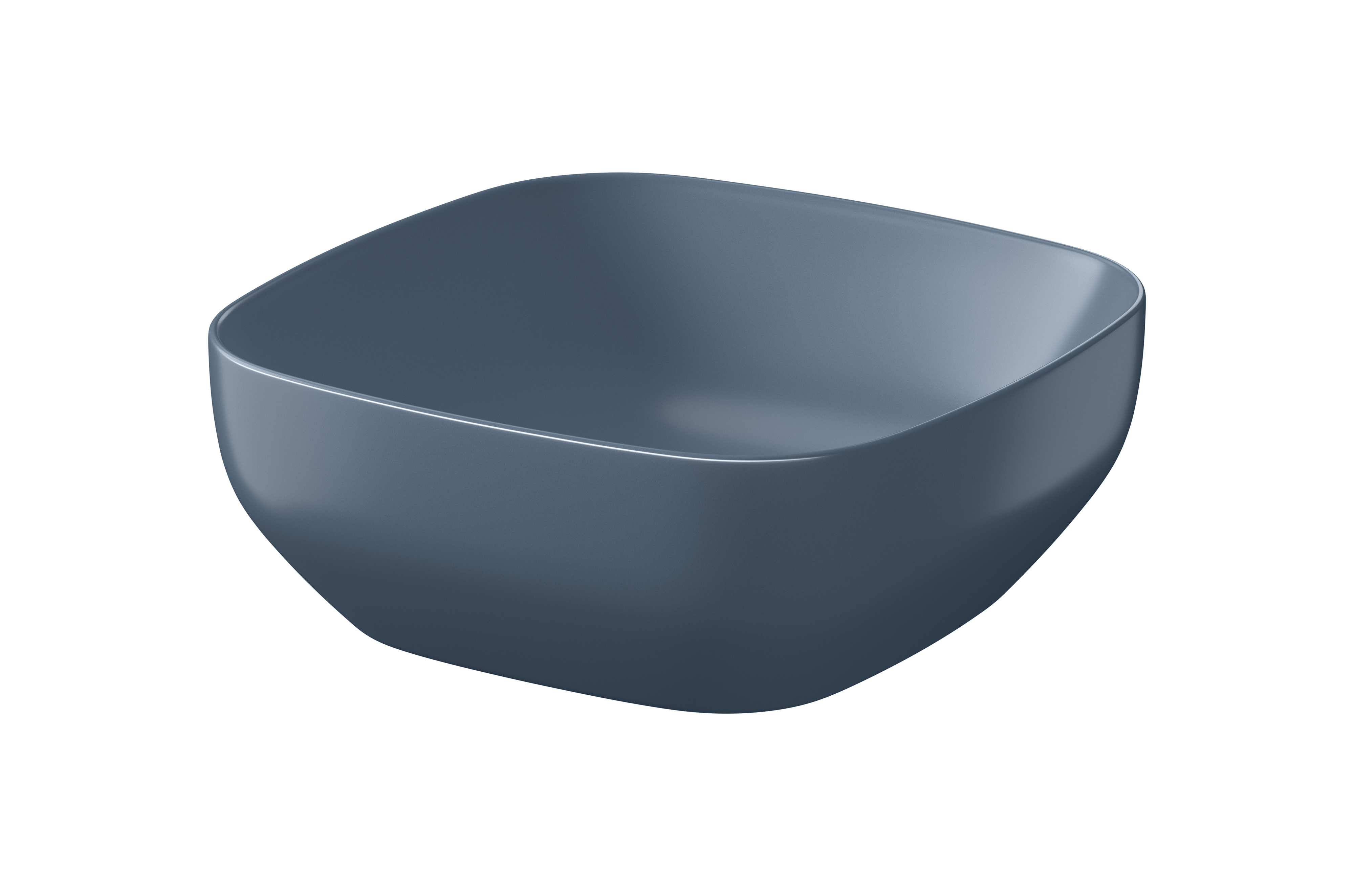 Cersanit Larga lavoar 38x38 cm pătrat de blat albastru K677-064