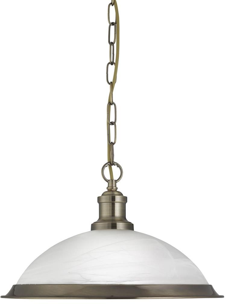 Searchlight Bistro lampă suspendată 1x60 W alamă-transparent 1591AB