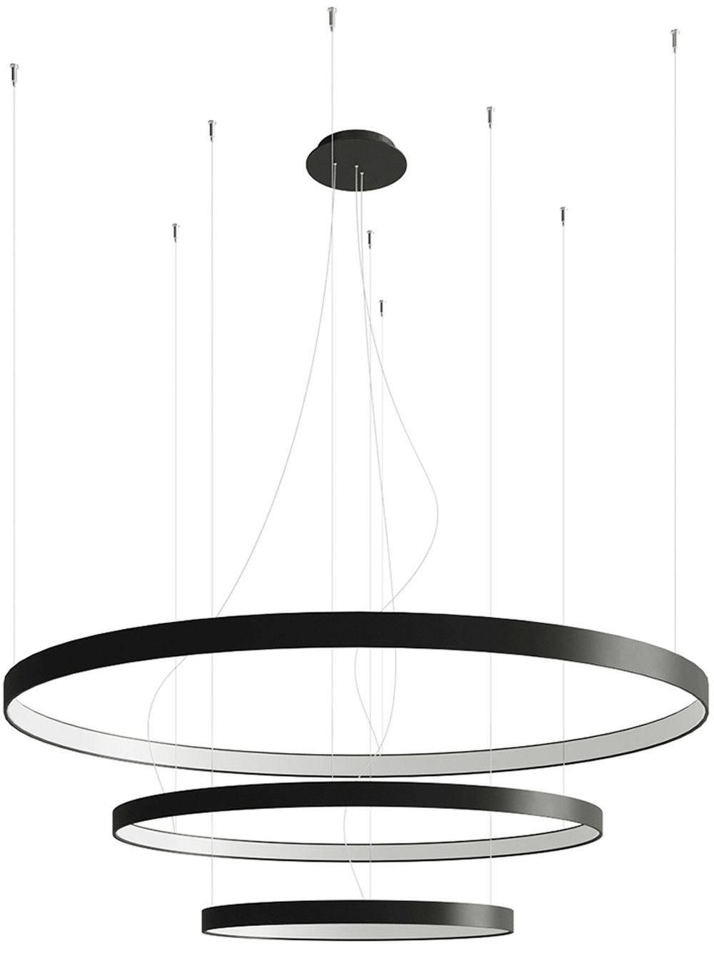 Thoro Lighting Rio lampă suspendată 3x150 W negru TH.177