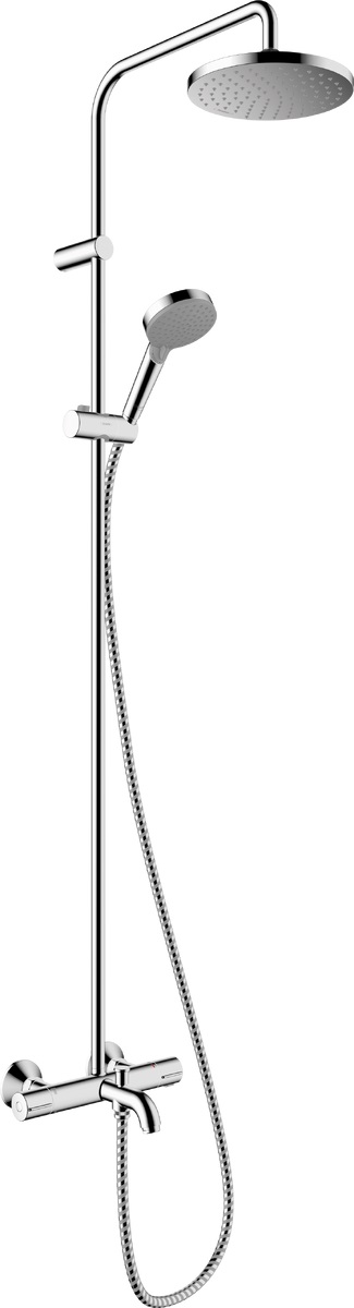 Hansgrohe Vernis Blend set de duș perete cu termostat cu duș de ploaie crom 26274000