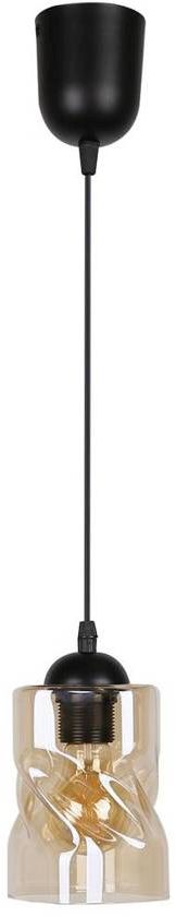 Candellux Felis lampă suspendată 1x60 W negru-chihlimbar 31-00156