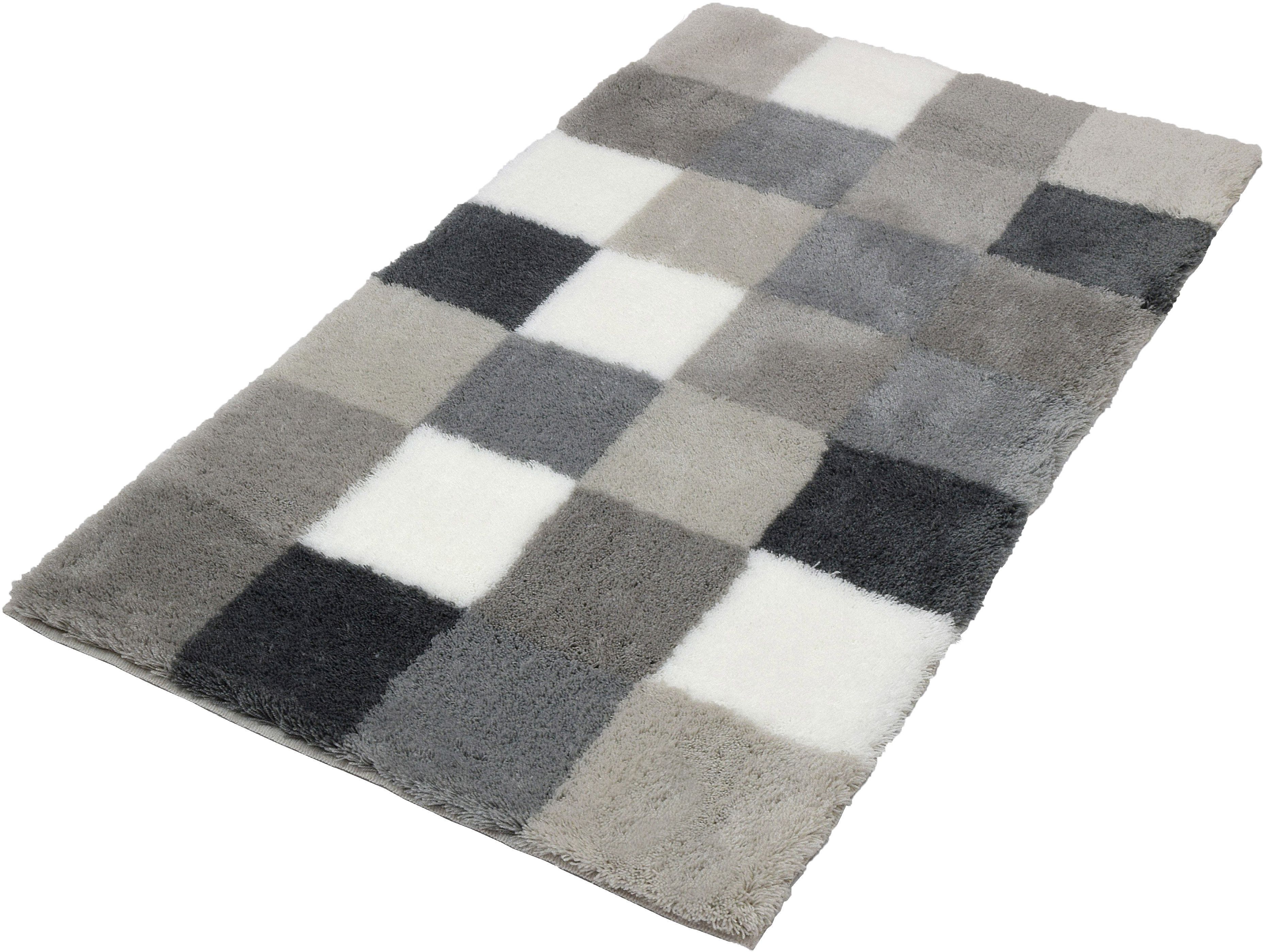 Kleine Wolke Caro covor de baie 120x70 cm dreptunghiular gri 5426179225
