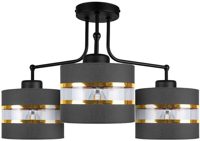 Candellux Andy lampă de tavan 3x40 W negru-auriu 33-06141