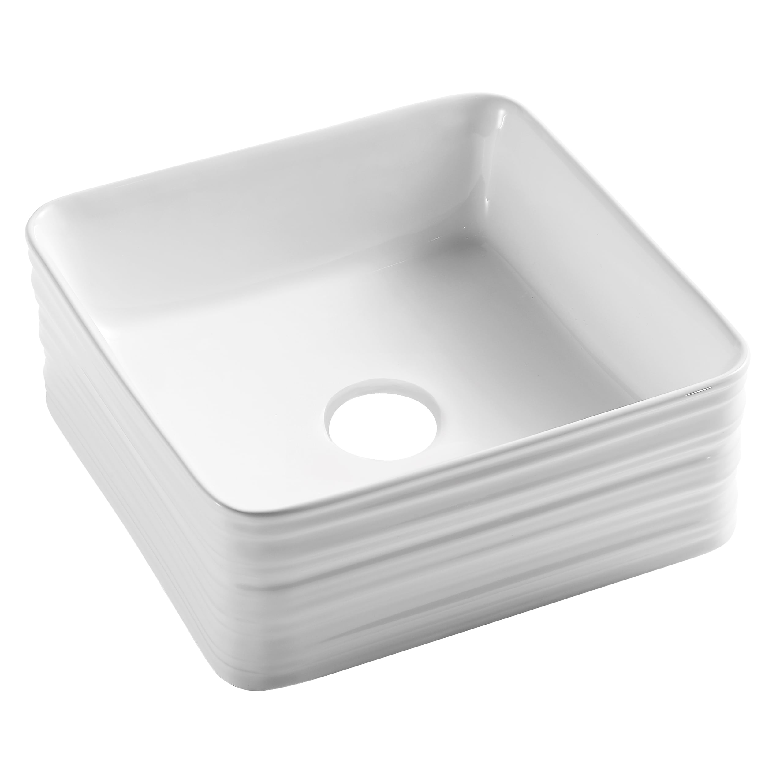 Invena Akte lavoar 38x38 cm pătrat de blat alb CE-54-K01