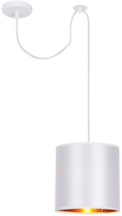 Candellux Atlanta lampă suspendată 1x40 W alb-auriu 31-00637