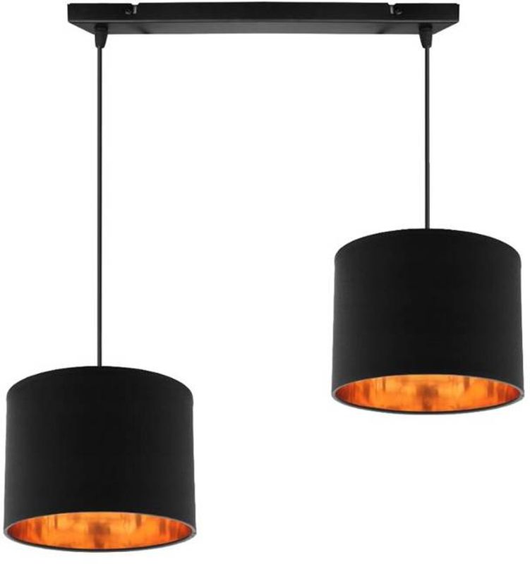 Candellux Candida lampă suspendată 2x40 W negru-auriu 32-00712