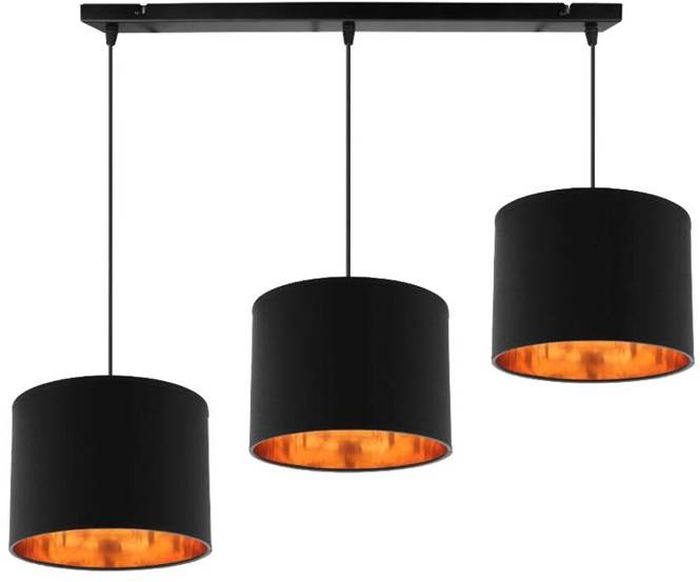 Candellux Candida lampă suspendată 3x40 W negru-auriu 33-00736