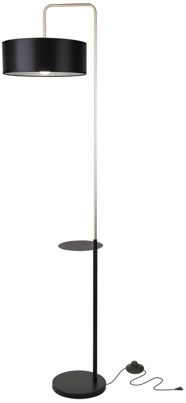 Candellux Impact lampă de podea 1x40 W negru-auriu 51-00026