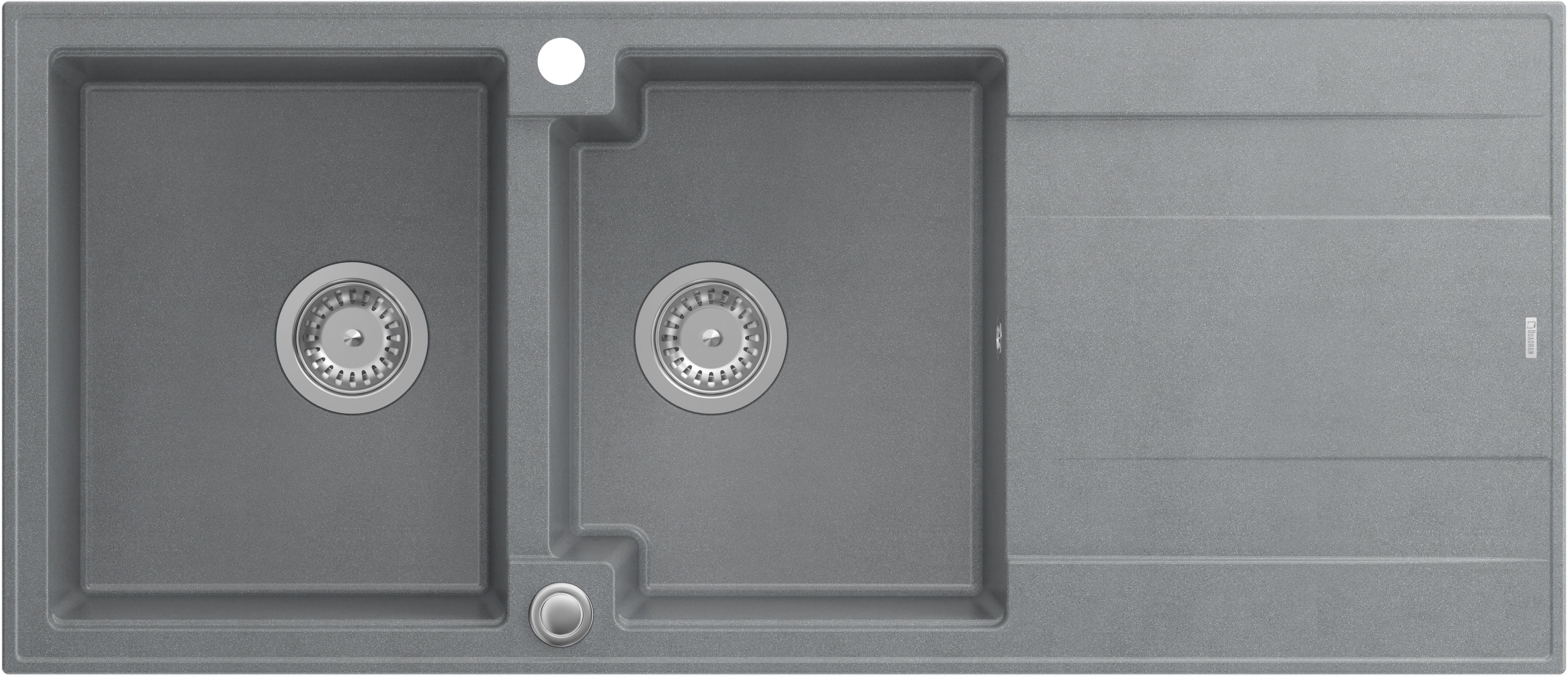 Quadron Evan chiuveta graniteq 116x50 cm gri/grafit/onix HQE11650U5_BS_P2O