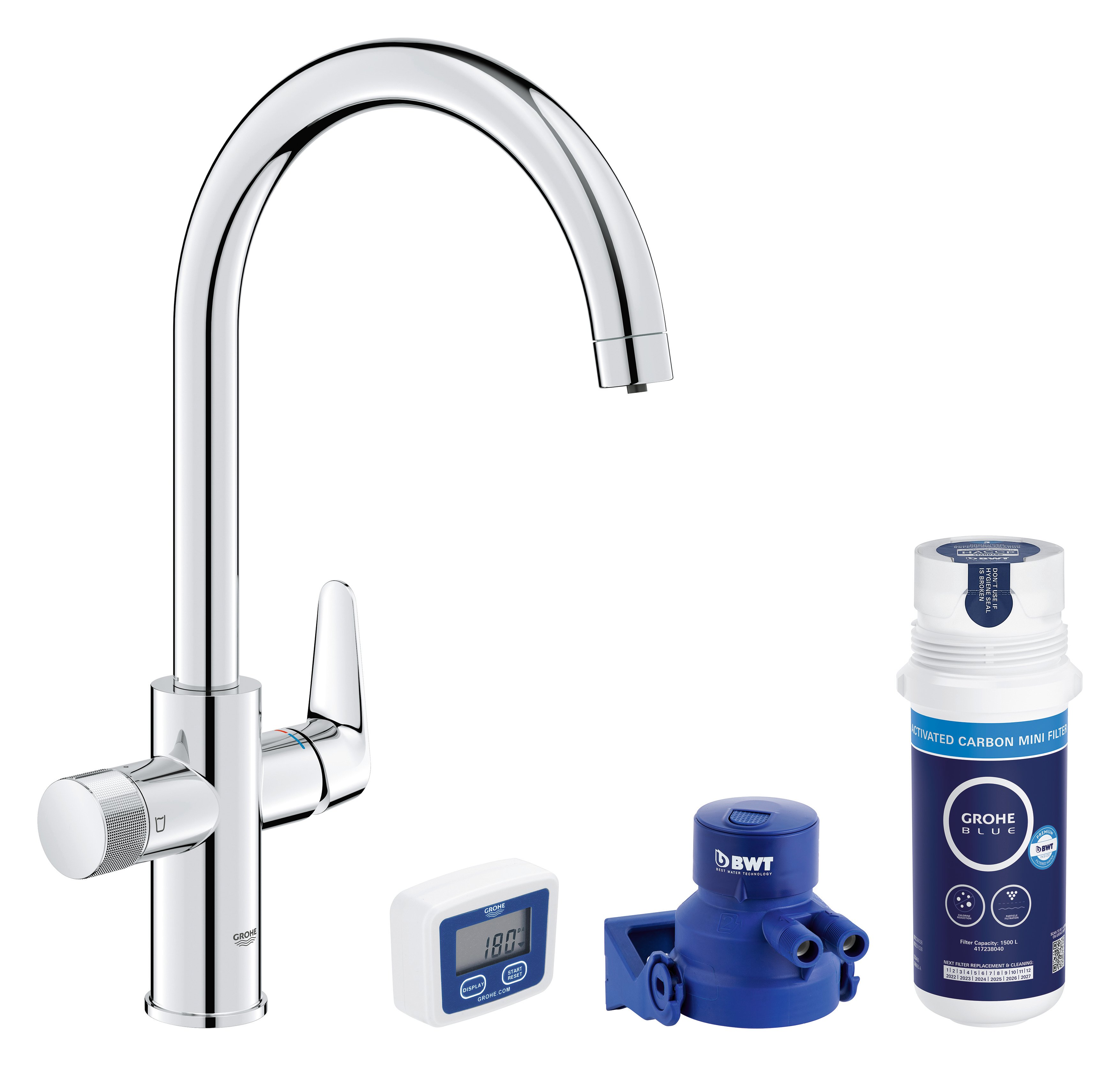 Grohe Blue set starter cu baterie bucătărie pe picior crom 30593000
