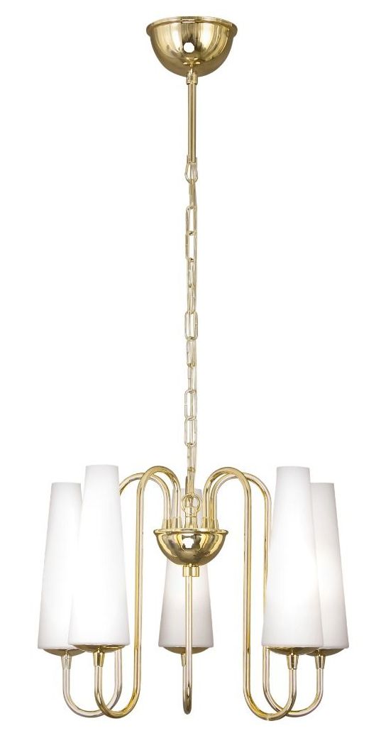 Zuma Line Magnum lampă suspendată 5x40 W alb-auriu 1127