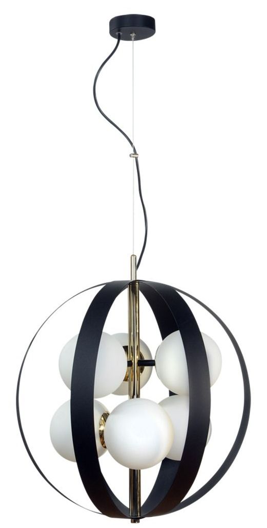 Zuma Line Nela lampă suspendată 6x40 W alb-negru-auriu 1138