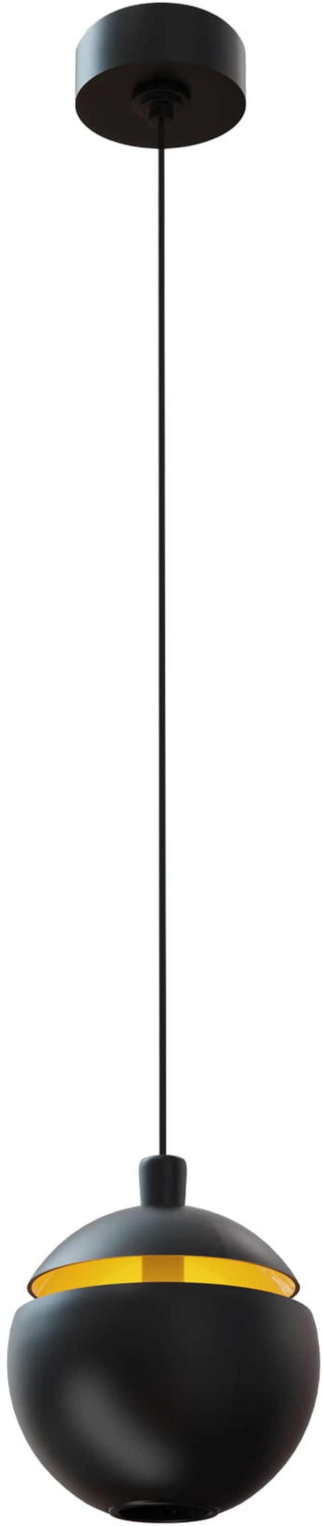MaxLight Cometshine lampă suspendată 1x8 W negru-auriu P0472
