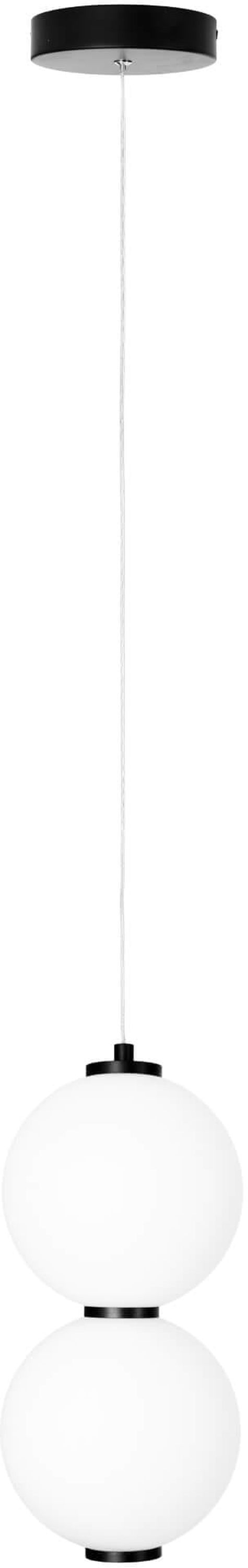 MaxLight Tama lampă suspendată 1x16 W negru-lapte P0469
