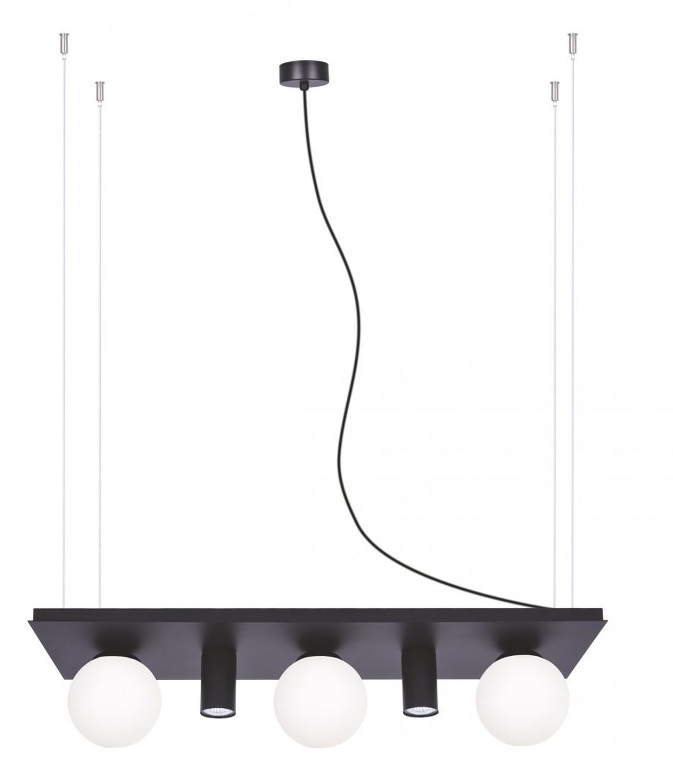 Zuma Line Plant Shelf lampă suspendată 5x10 W negru 003749-025970