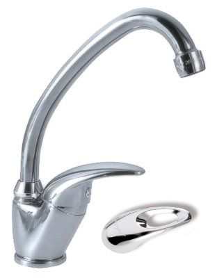Novaservis Metalia 55 baterie bucătărie pe picior crom 55113,0