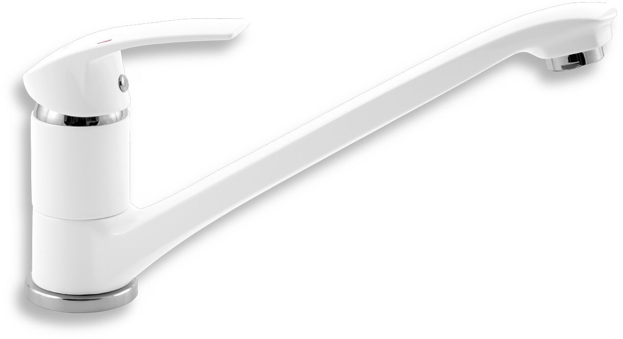 Novaservis Metalia 57 baterie bucătărie pe picior alb 57091,1