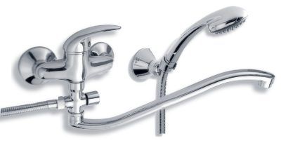 Novaservis Metalia 55 baterie cadă-duș perete crom 55033,0