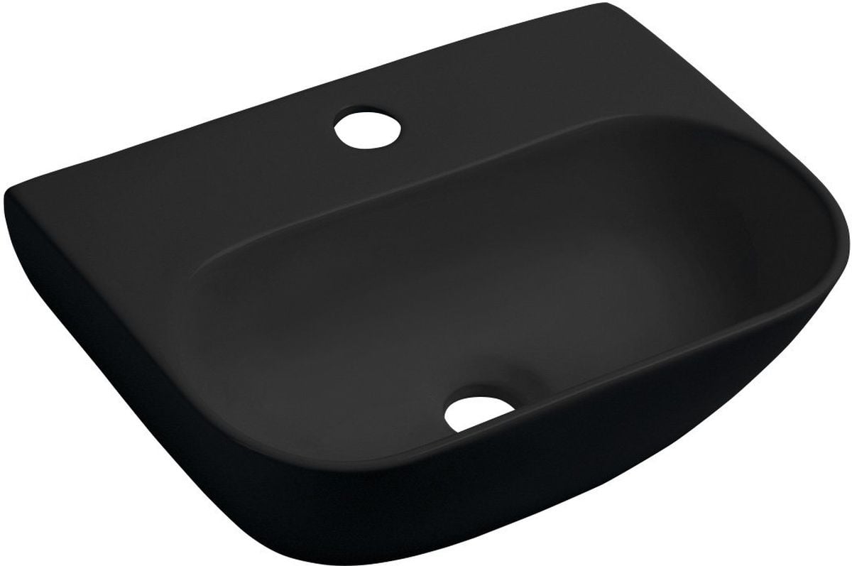 Sapho Small lavoar 42x29 cm semicircular clasică negru AR265B