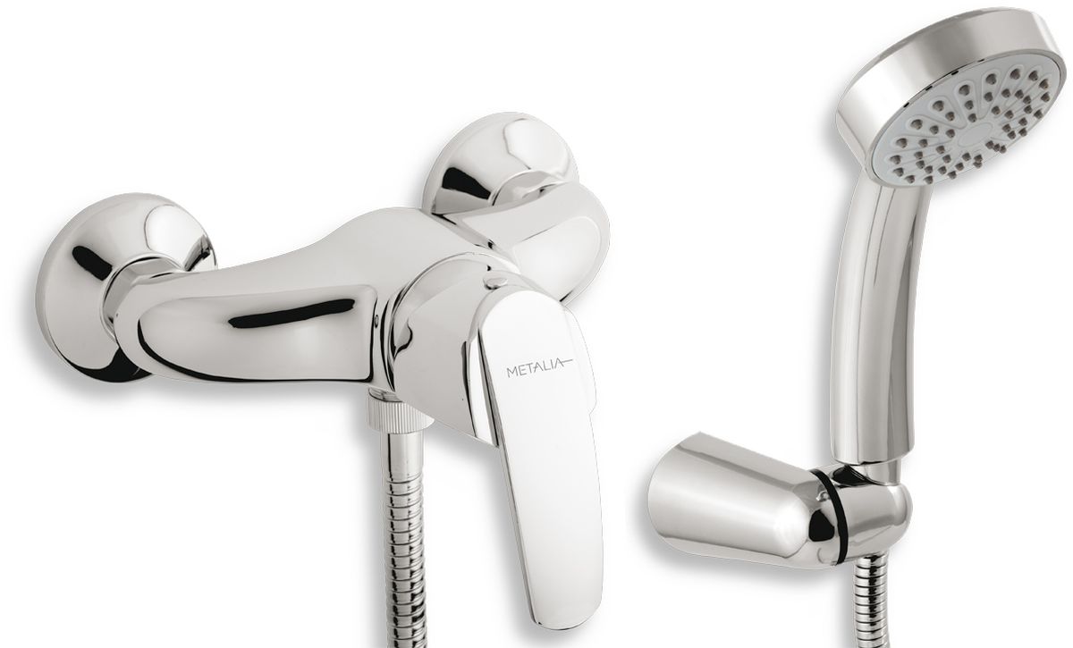 Novaservis Metalia 56 baterie de duș perete crom 56060,0