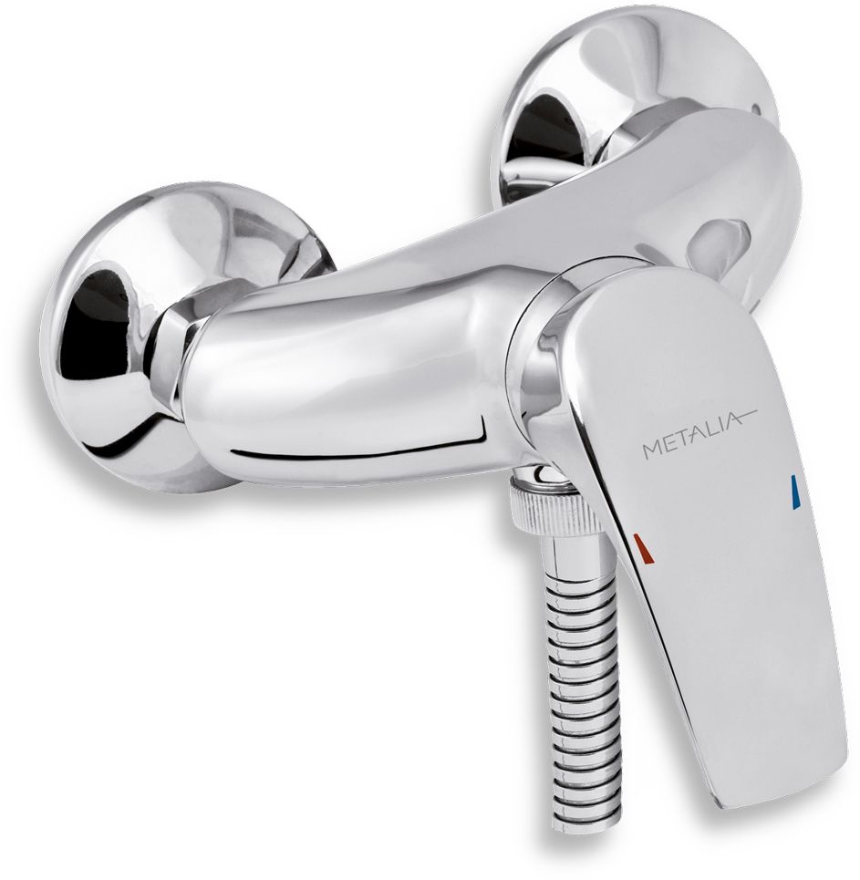 Novaservis Metalia 57 baterie de duș perete crom 57065/1,0