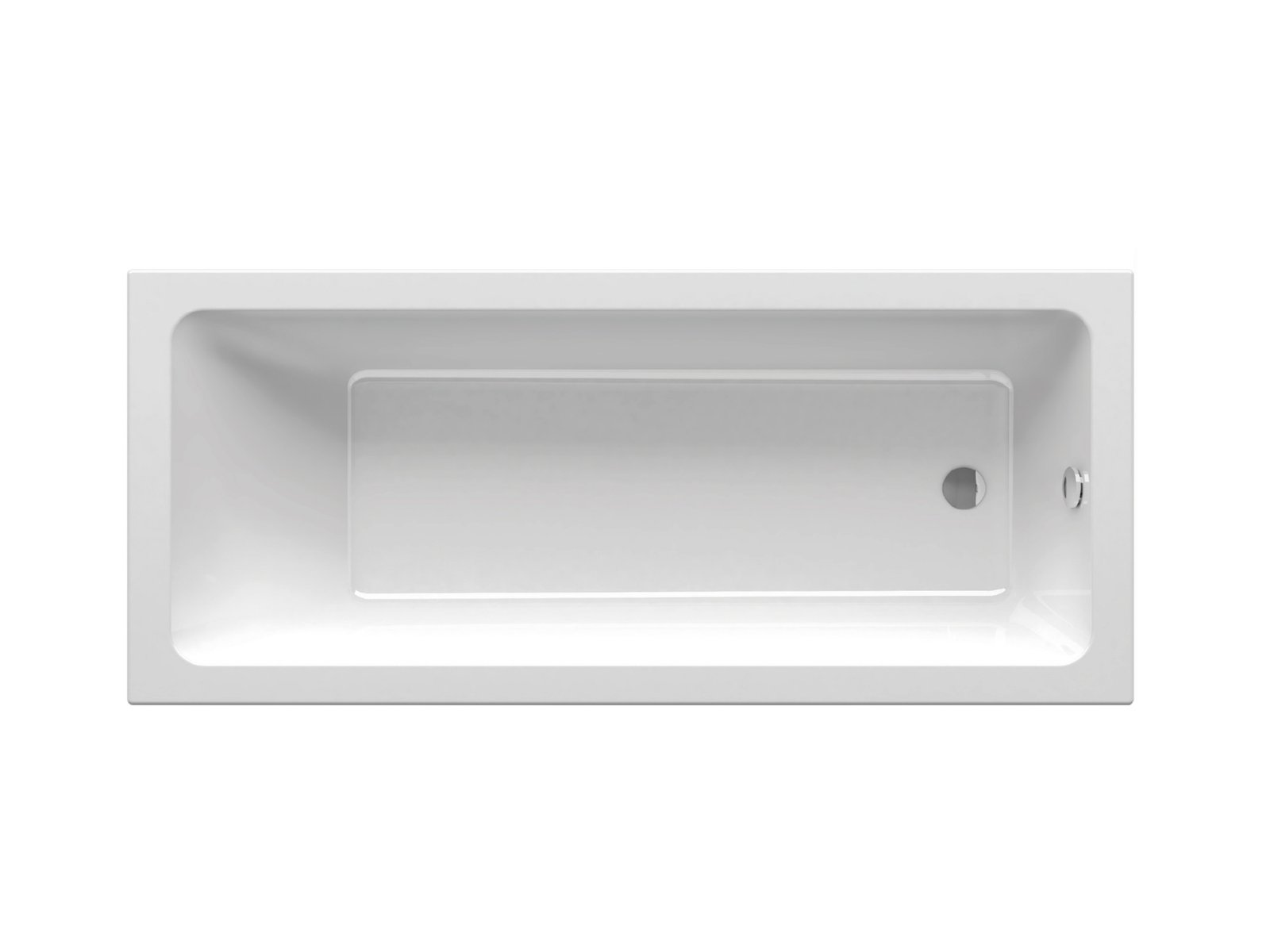 Ravak 10° cada dreptunghiulară 170x75 cm alb CA71300000