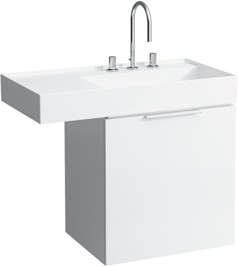 Laufen Kartell lavoar 90x46 cm dreptunghiular clasică-mobilier alb H8103390001121