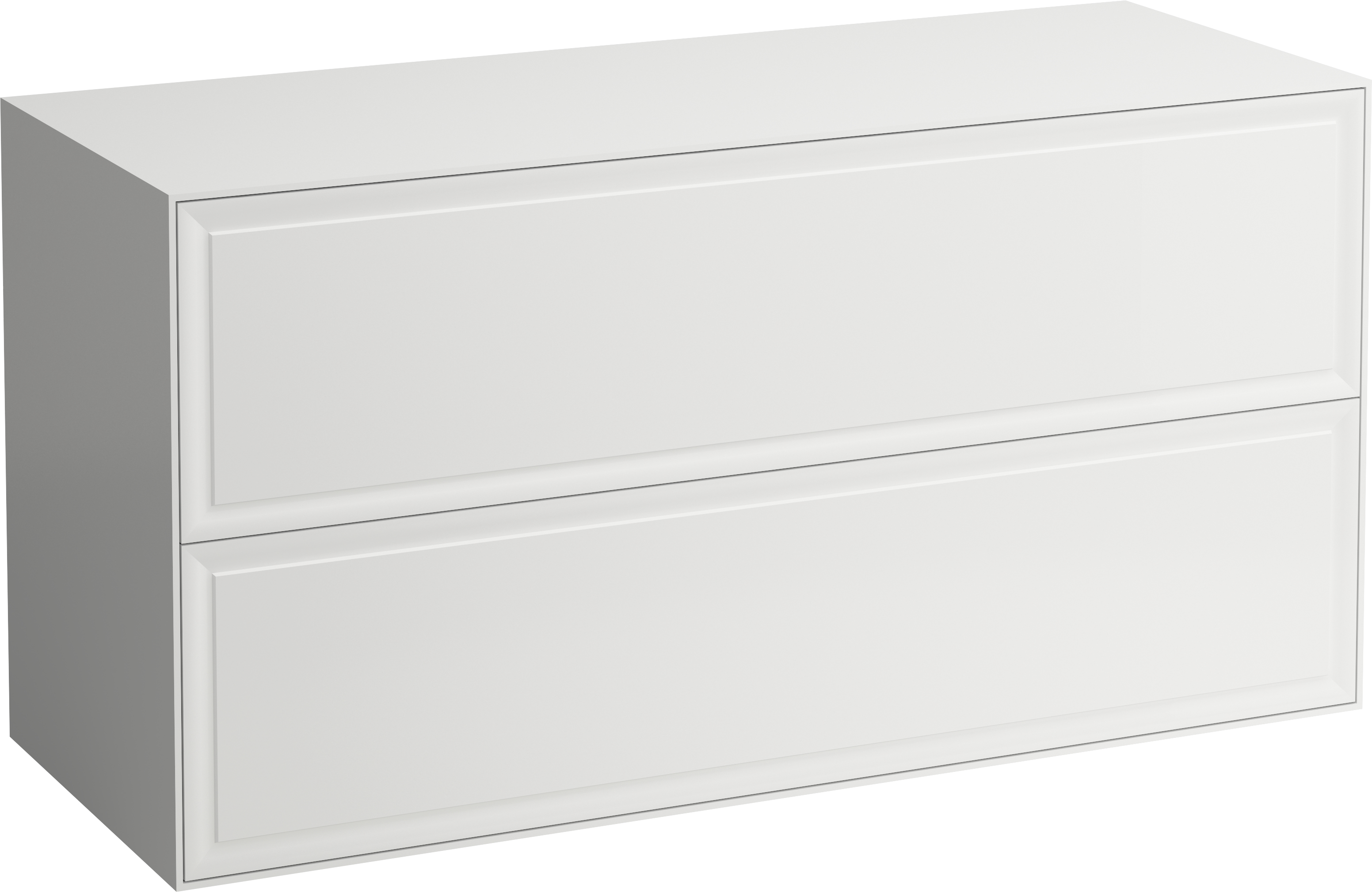 Laufen The New Classic dulap cu blat 117.5x45.5x60 cm sub chiuveta pe perete alb-negru H4060260851701