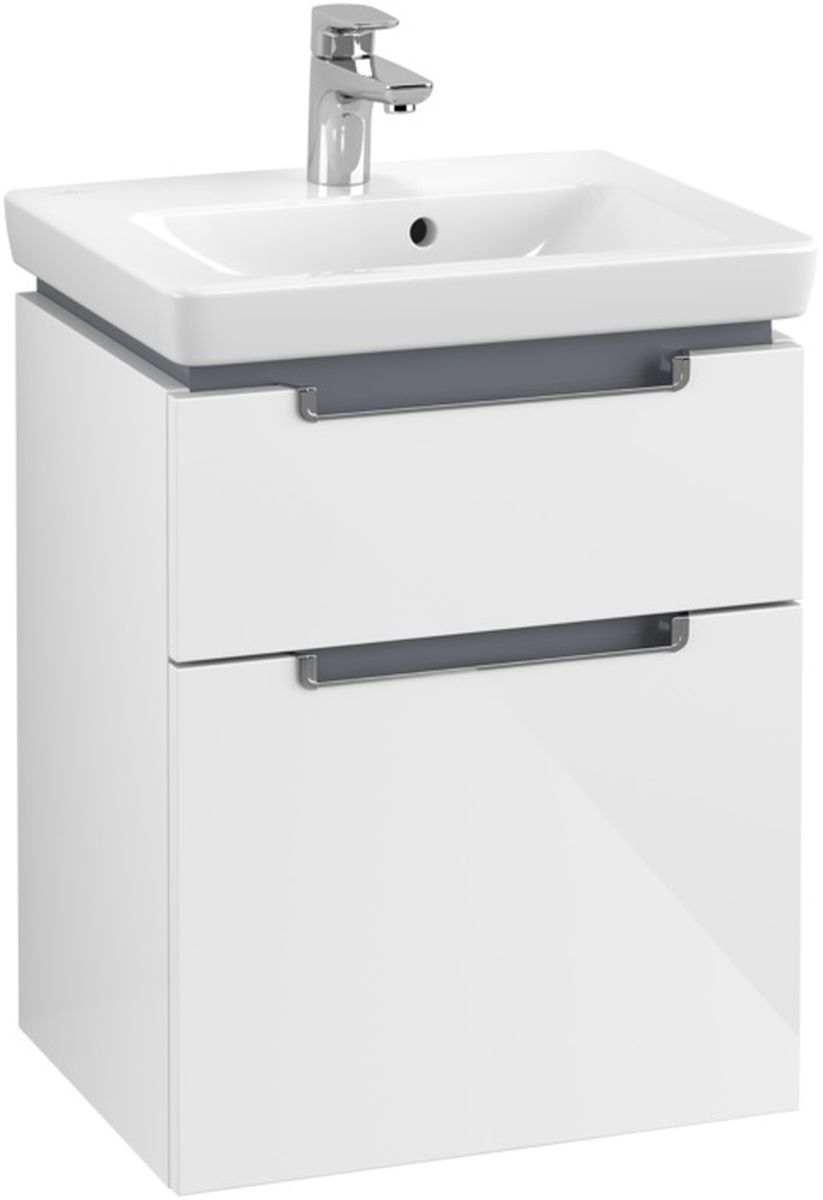 Villeroy & Boch Subway 2.0 dulap 48.5x37.9x59 cm sub chiuveta pe perete alb A90710DH