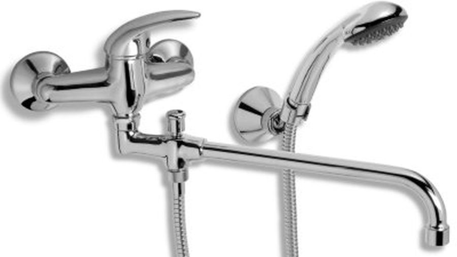 Novaservis Metalia 55 baterie cadă-duș perete crom 55036L,0