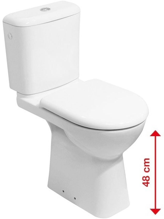 Jika Deep by Jika vas wc compact pentru persoane cu dizabilități alb H8236170000001