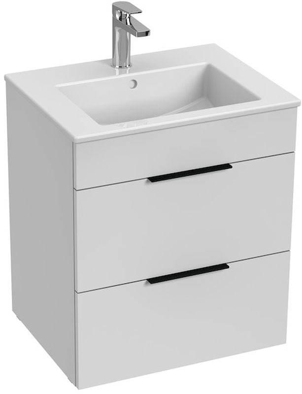 Jika Cube lavoar cu dulap 55 cm alb H4536121763001