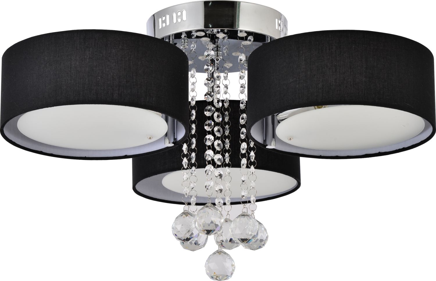 Light Prestige Gambela lampă de tavan 3x40 W negru-crom LP-991/3CBK