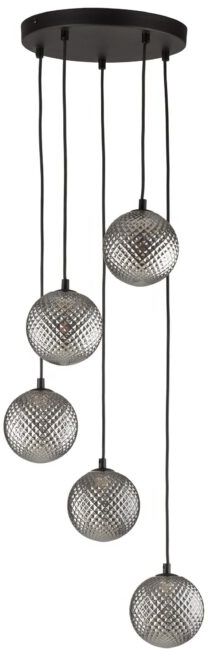 TK Lighting Elena lampă suspendată 5x6 W negru-grafit 5747