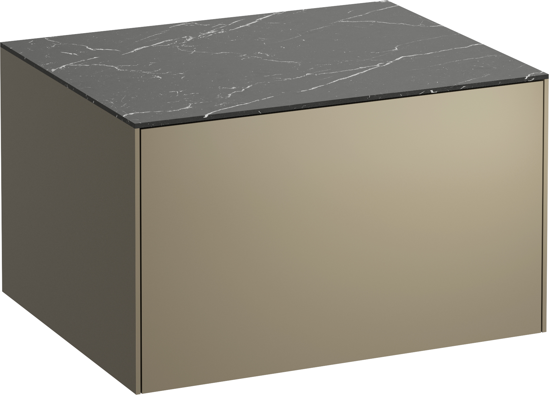 Laufen Sonar dulap cu blat 57.7x45.5x34 cm sub chiuveta pe perete negru H4054000341421