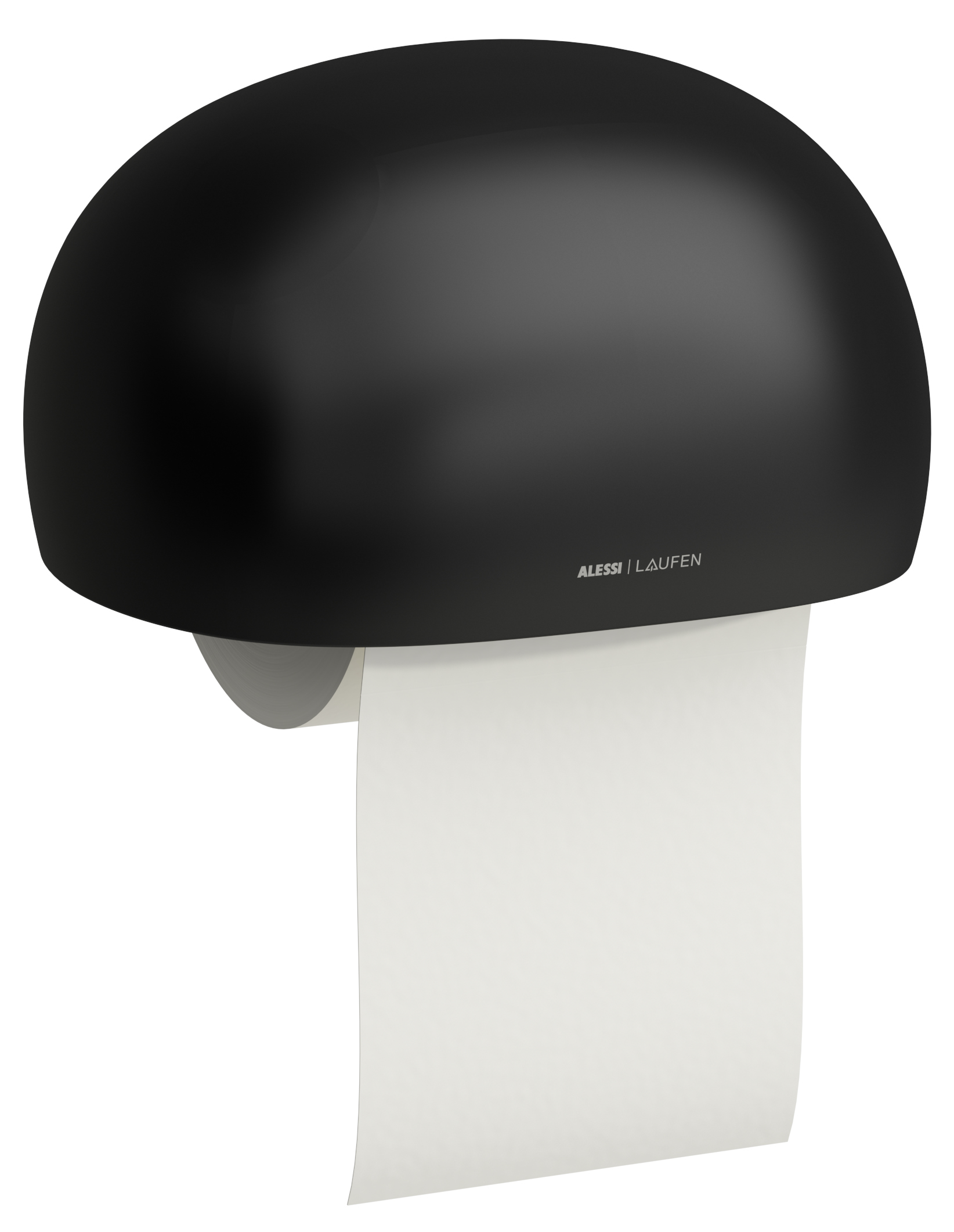 Laufen Il Bagno Alessi suport pentru hârtie igienică negru H8709707160001