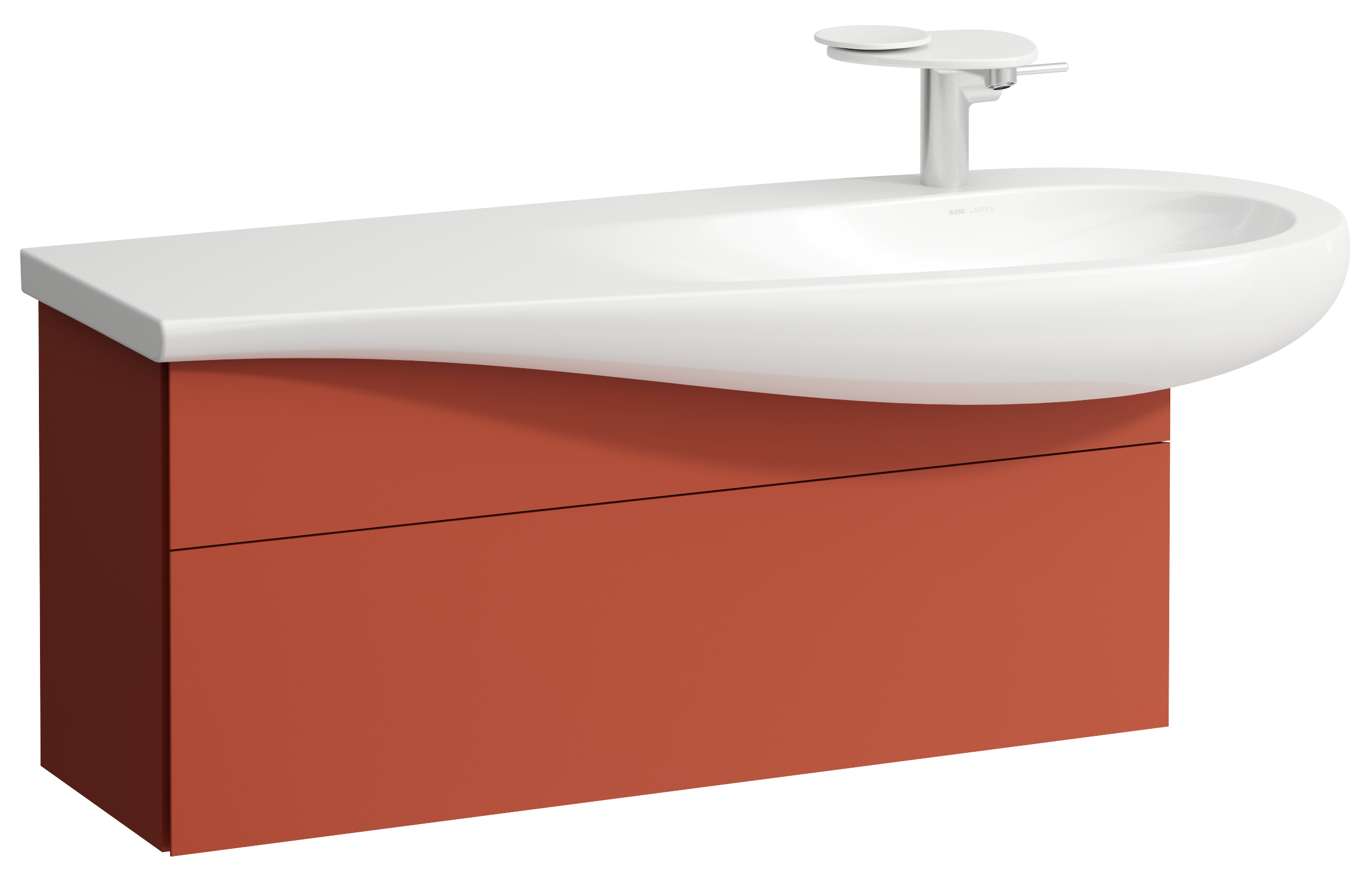 Laufen Il Bagno Alessi dulap 99.5x32x34 cm sub chiuveta pe perete H4304310972691