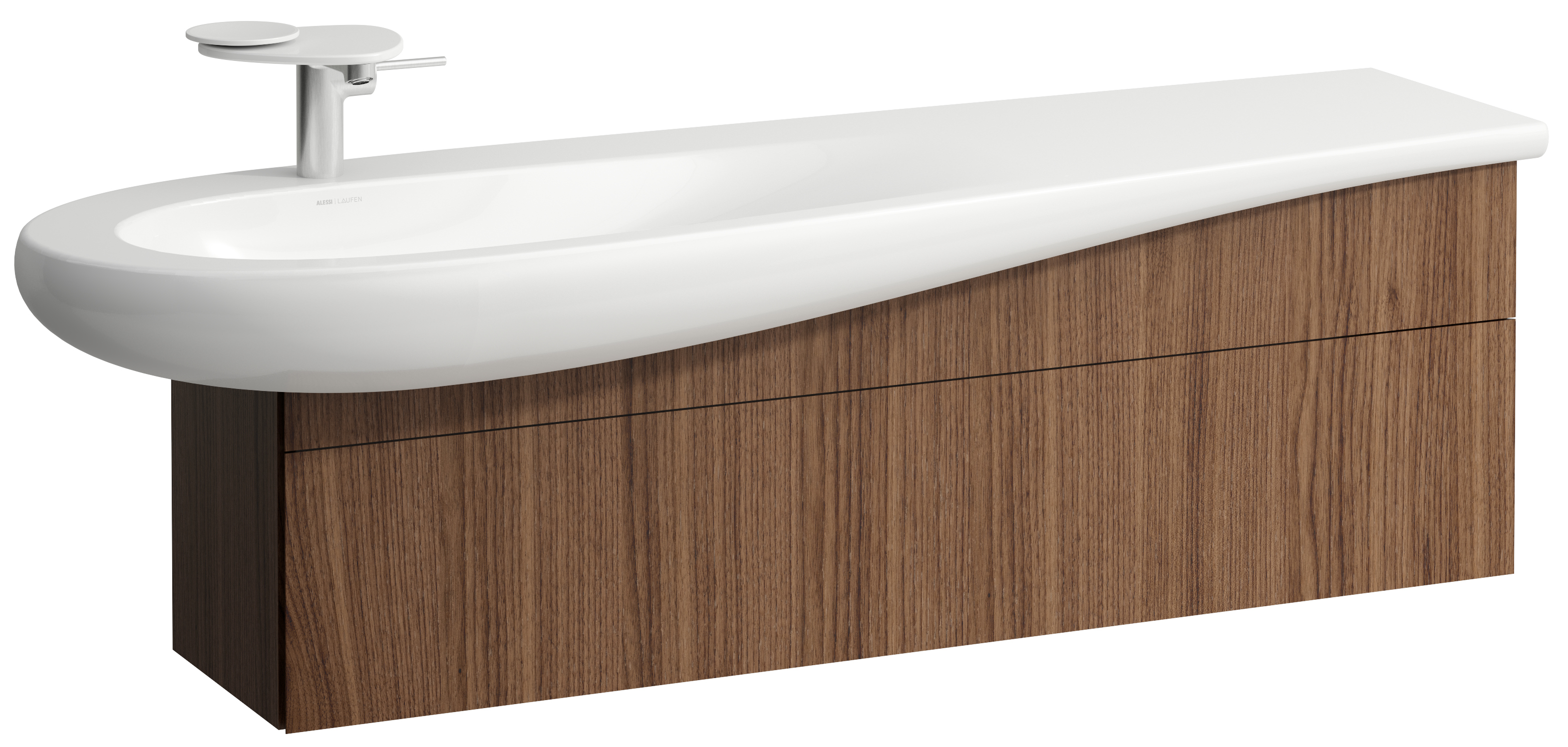 Laufen Il Bagno Alessi dulap 135x32x34 cm sub chiuveta pe perete H4304510976301